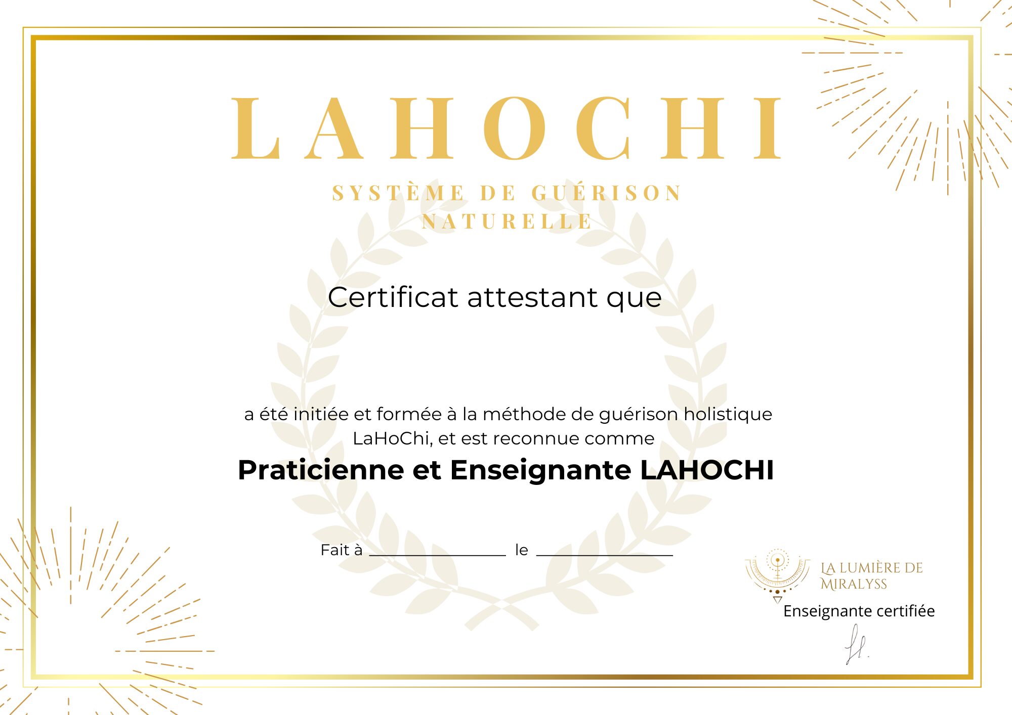 Diplôme LaHoChi